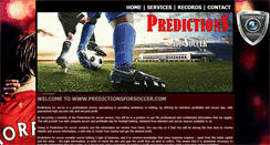 Desktop Screenshot of predictionsforsoccer.com